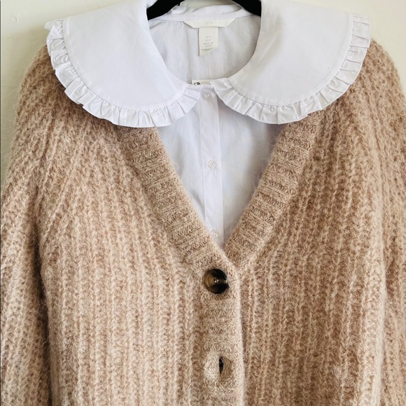 H&M Tops - H&M New Large Collar Cotton Shirt
